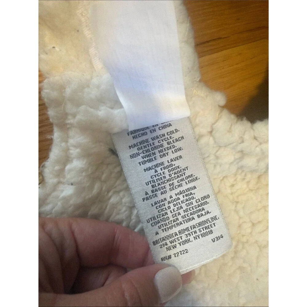 UGG Plaid Sherpa Dog Coat Jacket | Red Black White Winter Pet Coat Small